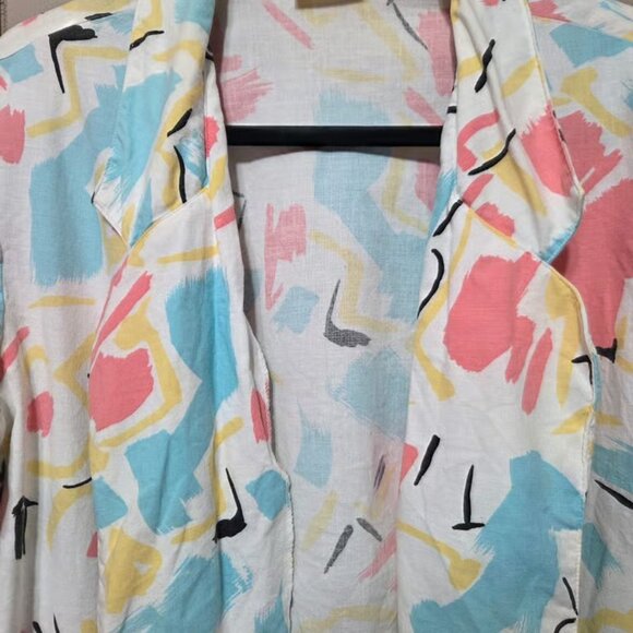 Wish You Were Here Retro open front ladies' summer cotton jacket - Picture 2 of 4